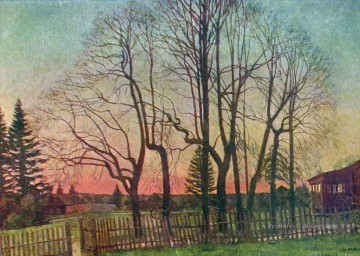 début du printemps 1935 Konstantin Yuon Peinture à l'huile